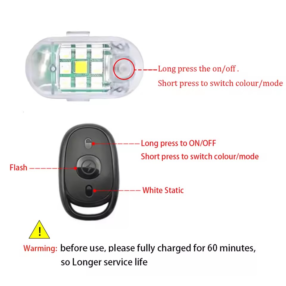 Wireless Remote Control LED St - đánh giá và giá Drone Led Light