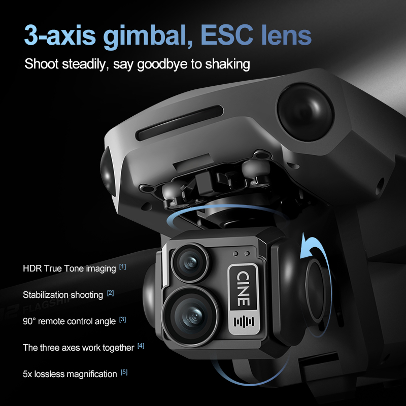 8K 3 Axis Gimbal Brushless 7.2 - đánh giá và giá Drone Gps Module