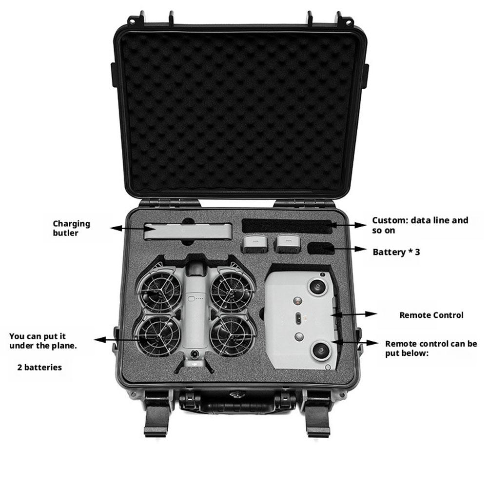 Waterproof Hard Case with Shou - đánh giá và giá Drone Battery Strap
