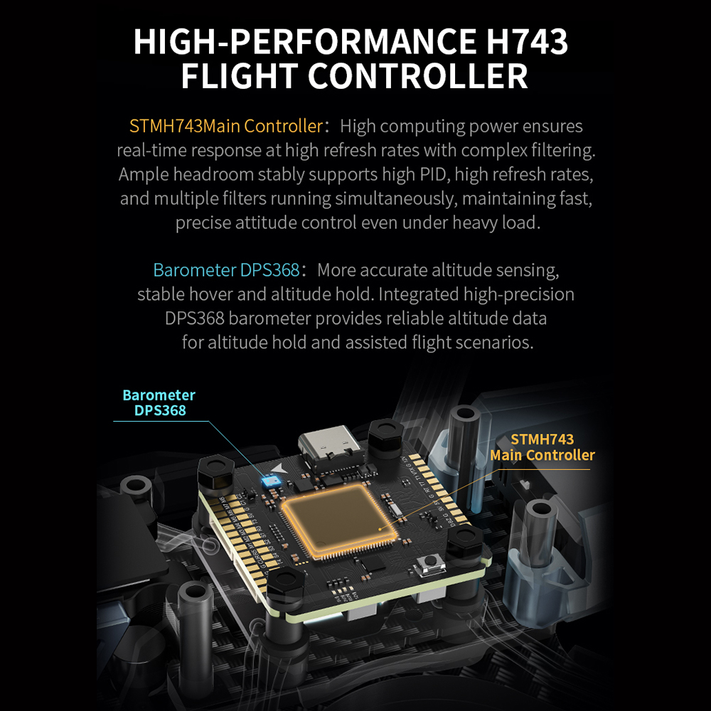 Axisflying H743 PRO Flight Con - đánh giá và giá Drone Flight Controller