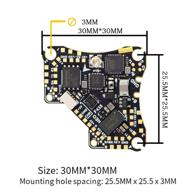 FBIL-F435 NEO 1S AIO Flight Co - đánh giá và giá Drone Esc