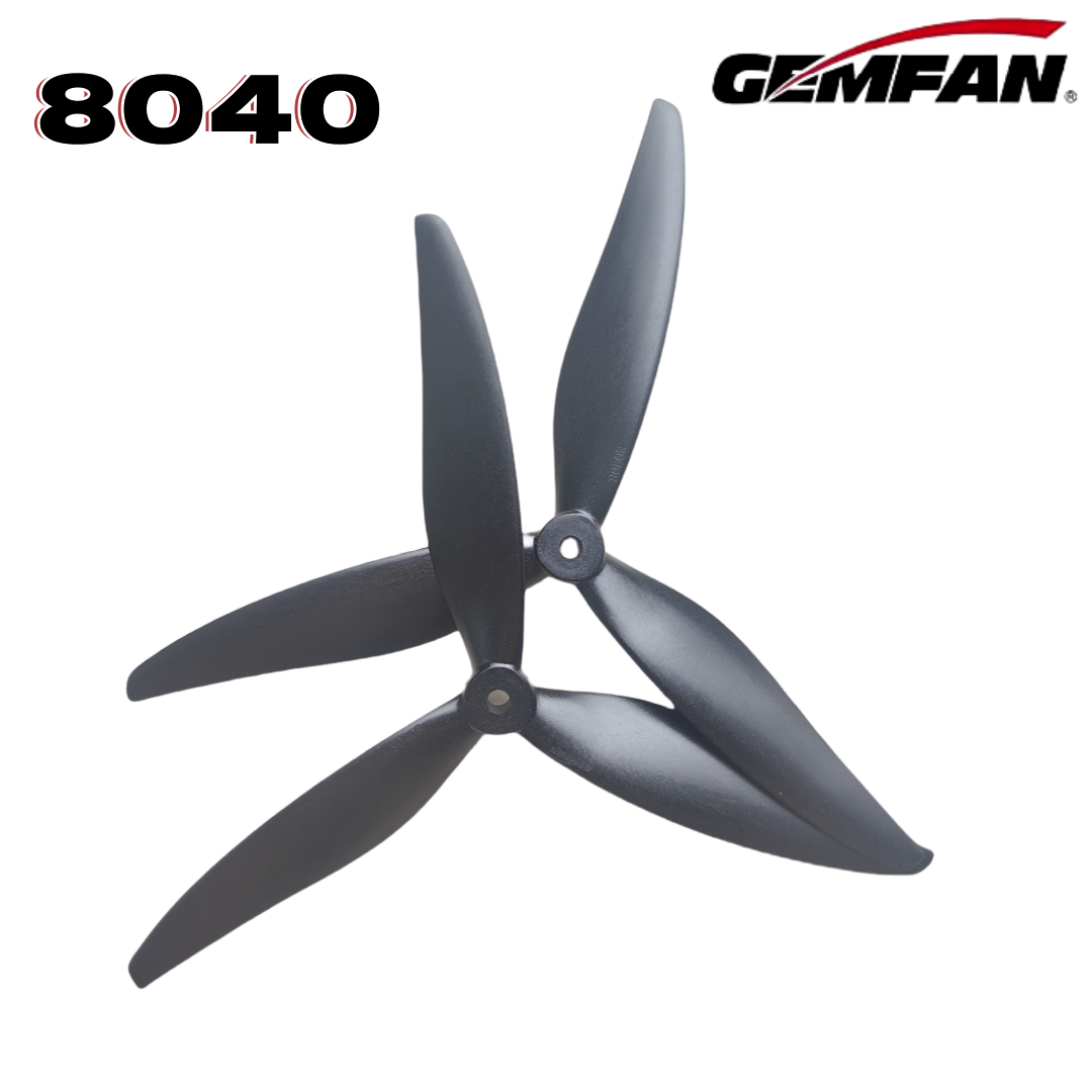 Gemfan 8040 8X4X3 3-blade 8-in - đánh giá và giá Drone Propeller