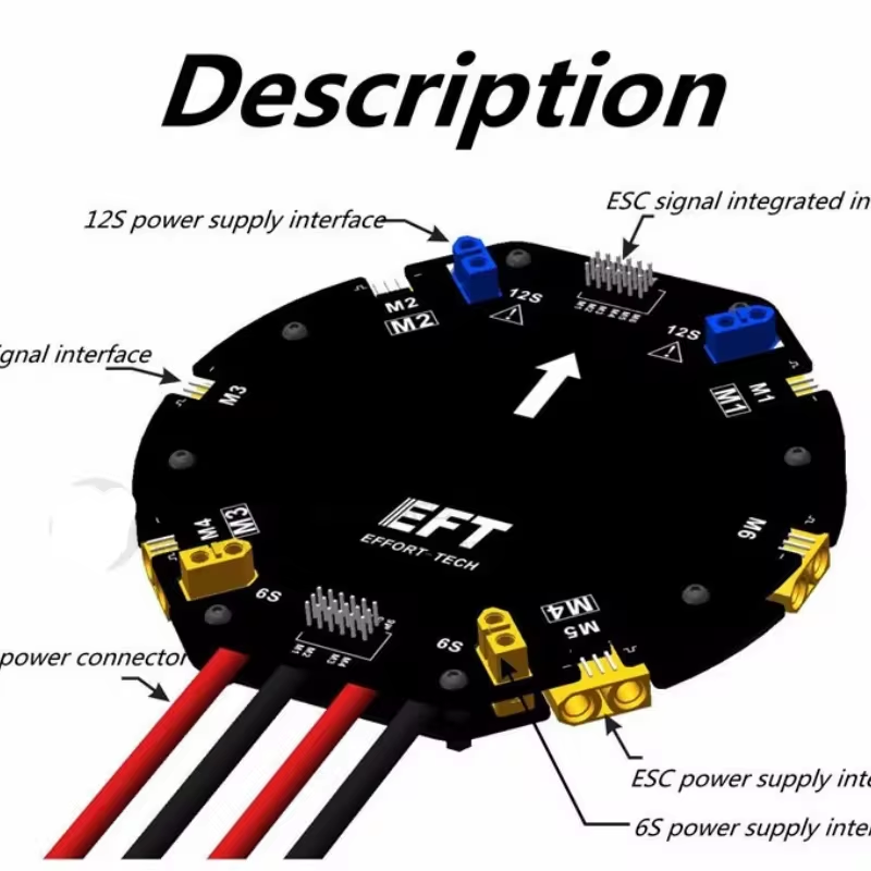 EFT Large Current Power Distri - đánh giá và giá Drone Battery