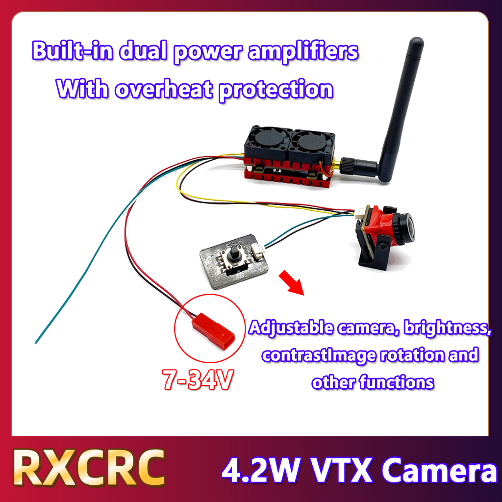RXCRC 5.8G 48CH 4.2W High Powe - đánh giá và giá Drone Receiver