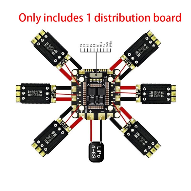 【CYBER MONDAY】1 Pc PDB600A 8S  - đánh giá và giá Drone Power Distribution Board