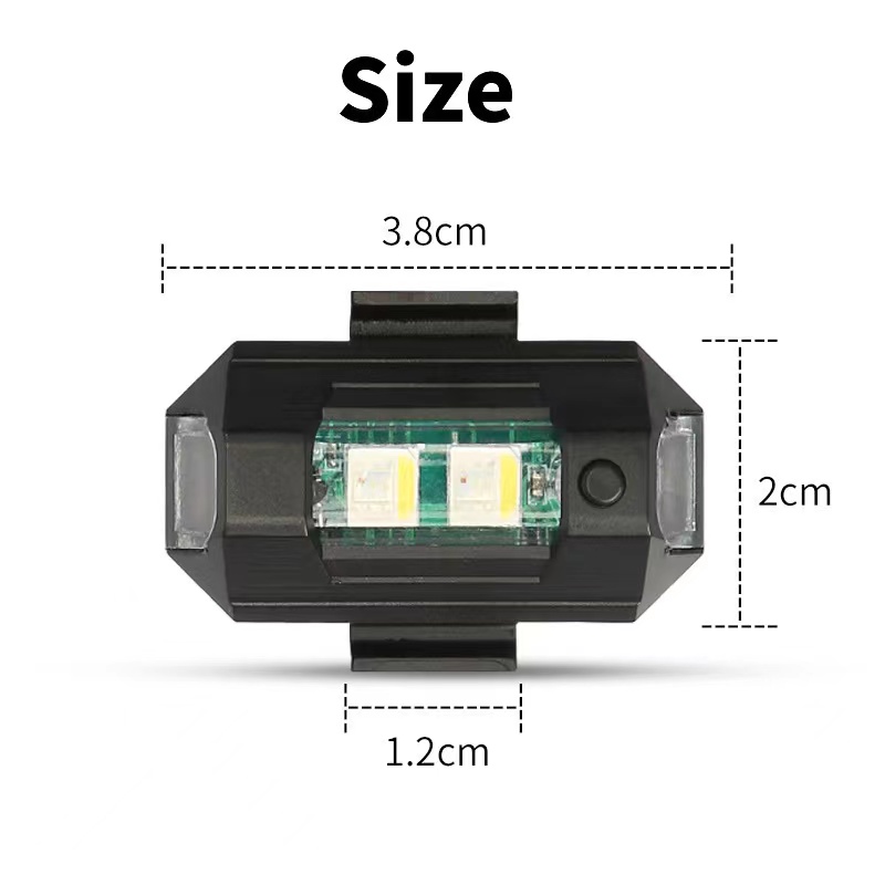 Motorcycle Lights Drone Strobe - đánh giá và giá Drone Led Light