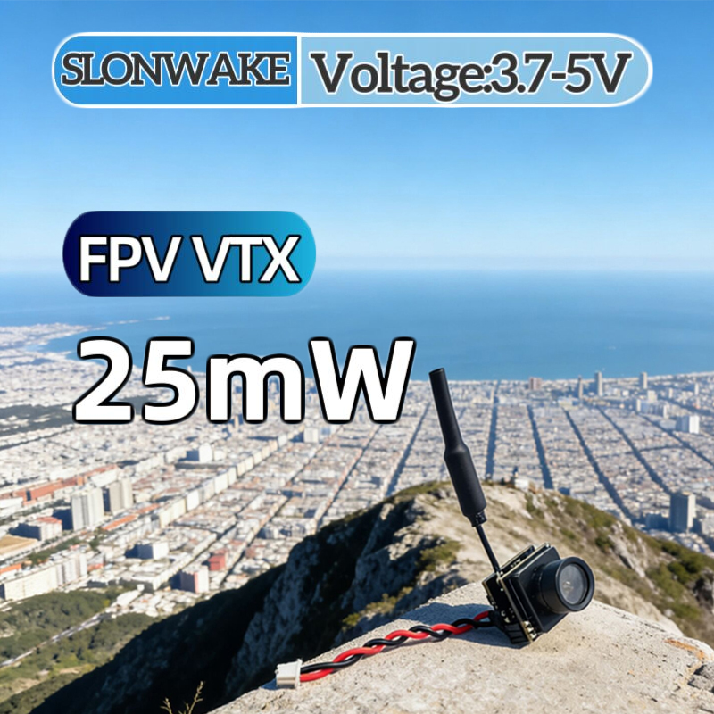 SLONWAKE FPV 25mW power simula - đánh giá và giá Drone Receiver