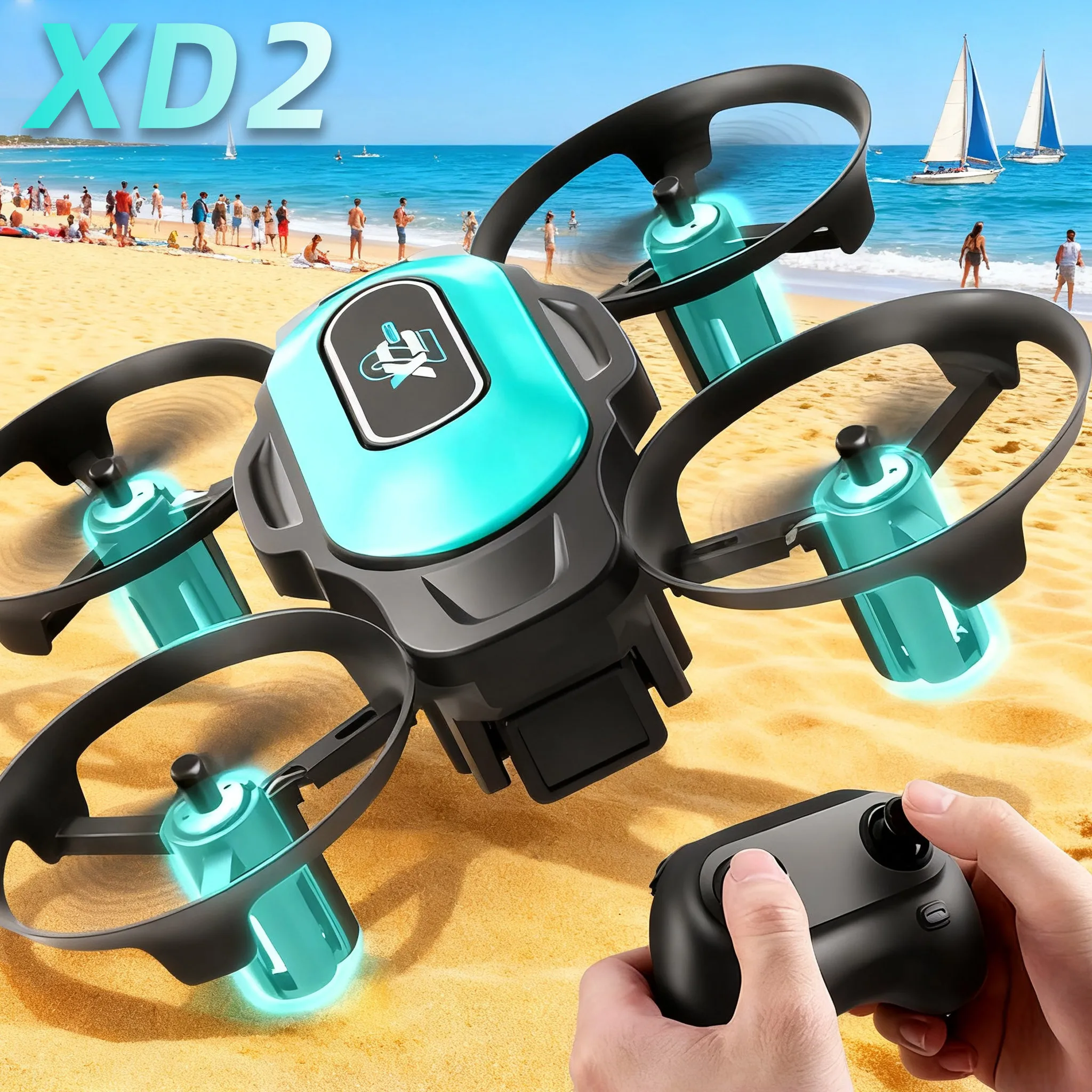 XD2 Mini Drone, 360° Stunt Fli - đánh giá và giá Drone Led Light