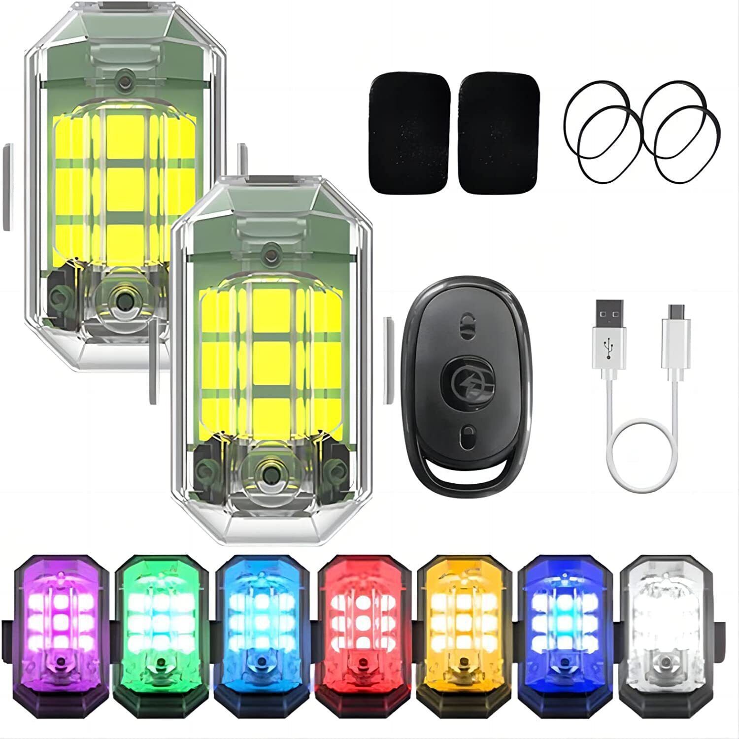 1/2/4Pc Remote Motorcycle Ligh - đánh giá và giá Drone Led Light